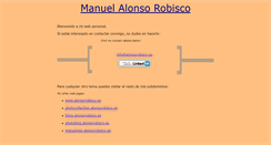 Desktop Screenshot of manuel.alonsorobisco.es